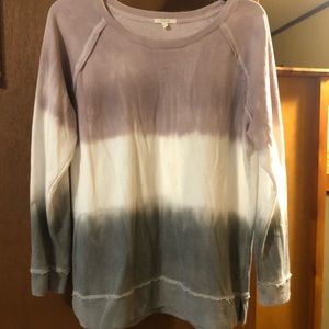 Ombré long sleeve shirt